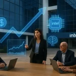 Intel dispara 16% após mudanças na liderança e foco em inteligência artificial