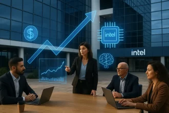 Intel dispara 16% após mudanças na liderança e foco em inteligência artificial