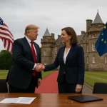 Trump e UE se Encontram na Escócia