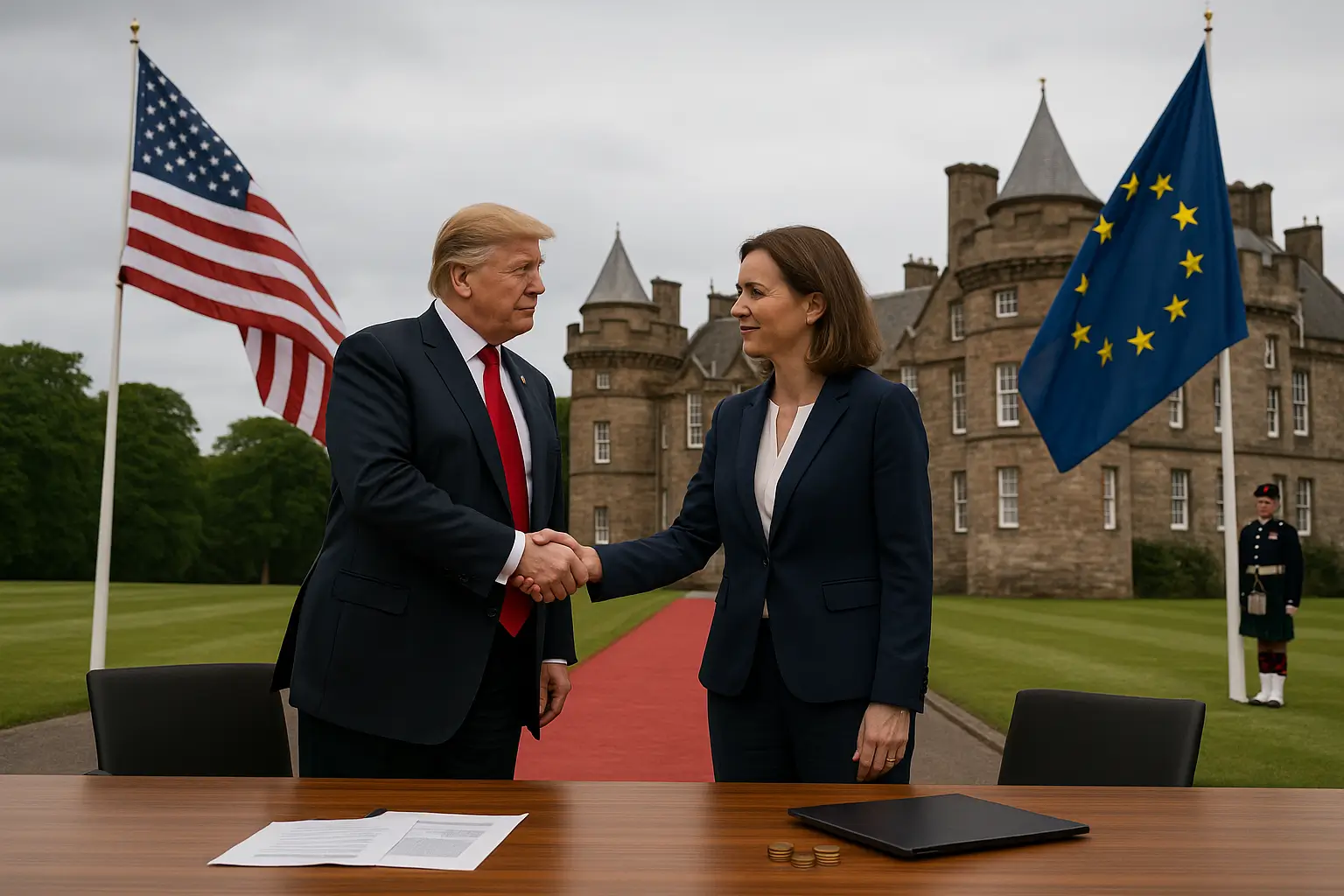 Trump e UE se Encontram na Escócia